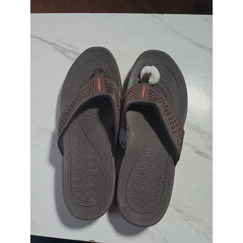 NEW HOBIBEAR Mens Thong Sandals Indoor and Outdoor Beach Flip Flop Size 13